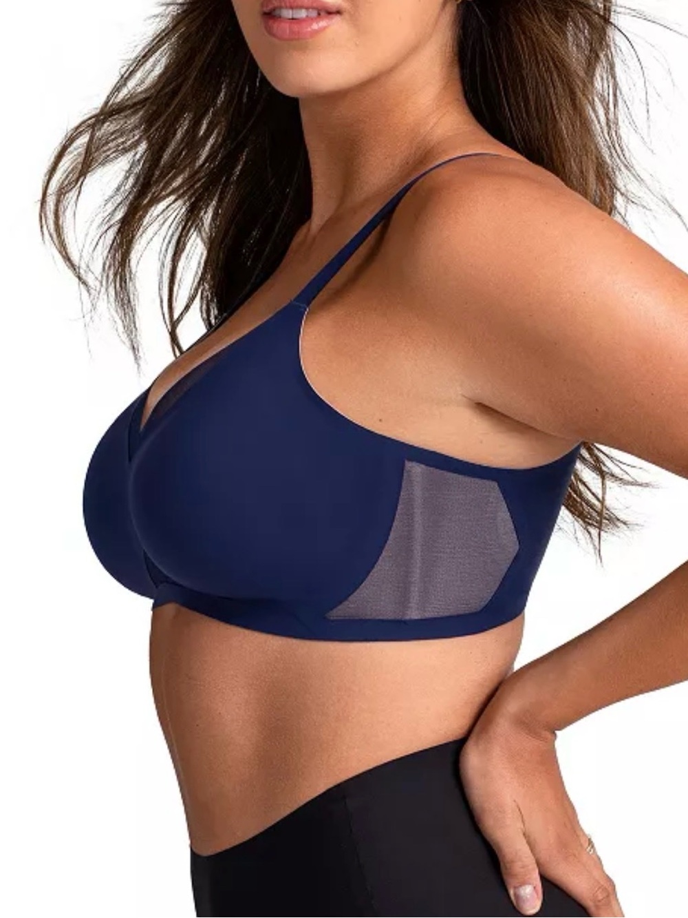 Honey love blue crossover bra sz medium
